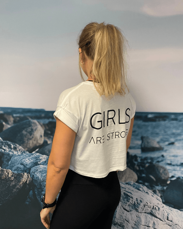 GRETTEL Crop top hvit