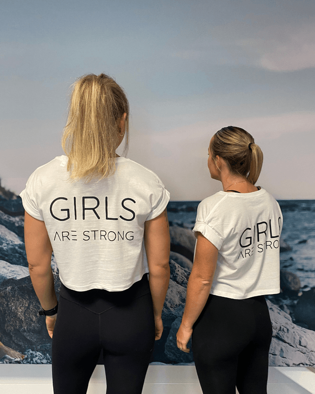 GRETTEL Crop top hvit